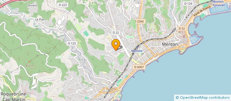 localisation de l'entreprise MONSIEUR FABIAN BERTOUT à MENTON