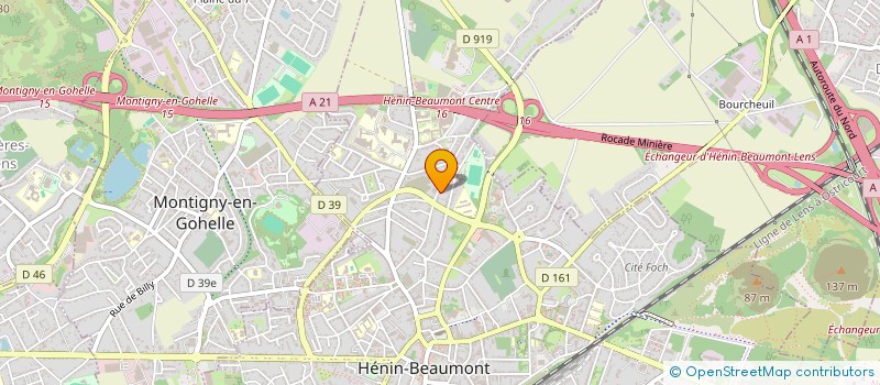 localisation de l'entreprise MONSIEUR FABIAN BRULIN  HENIN-BEAUMONT