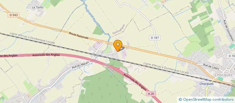 localisation de l'entreprise MONSIEUR FABIAN DELFORGE  CHOCQUES