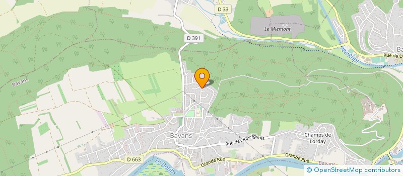 localisation de l'entreprise MONSIEUR FABIAN FRITSCHY  BAVANS