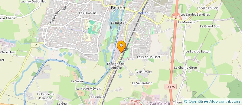 localisation de l'entreprise MONSIEUR FABIAN GAUTHIER  BETTON