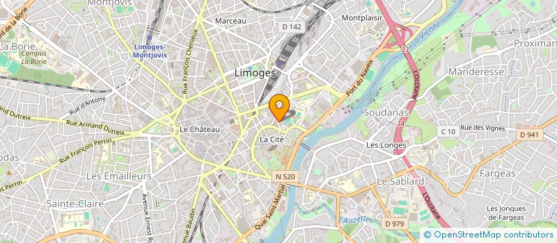 localisation de l'entreprise MONSIEUR FABIAN GENTAL à LIMOGES