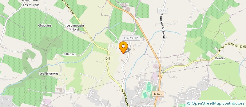 localisation de l'entreprise MONSIEUR FABIAN GOUJON  LA REOLE