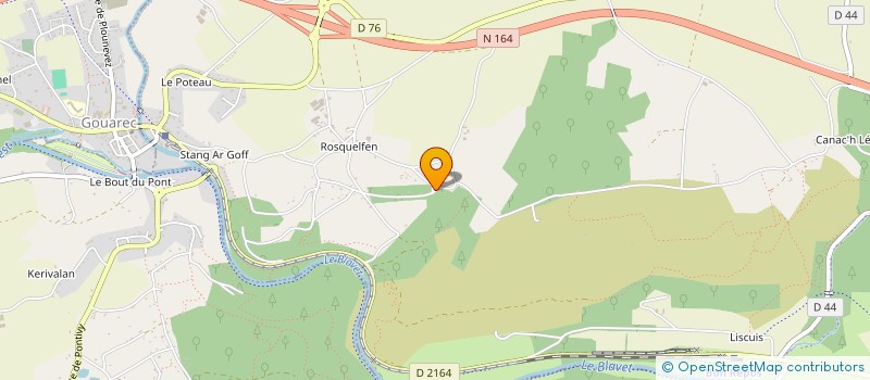 localisation de l'entreprise MONSIEUR FABIAN GRENET  BON REPOS SUR BLAVET