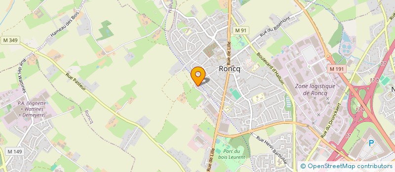 localisation de l'entreprise MONSIEUR FABIAN JAMAR  RONCQ