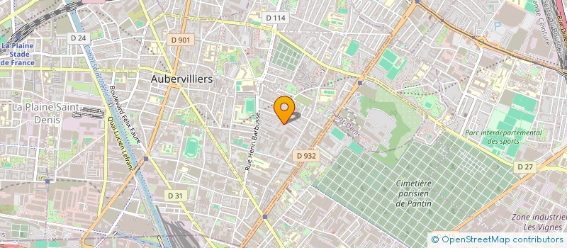 localisation de l'entreprise MONSIEUR FABIAN JIMENEZ à AUBERVILLIERS