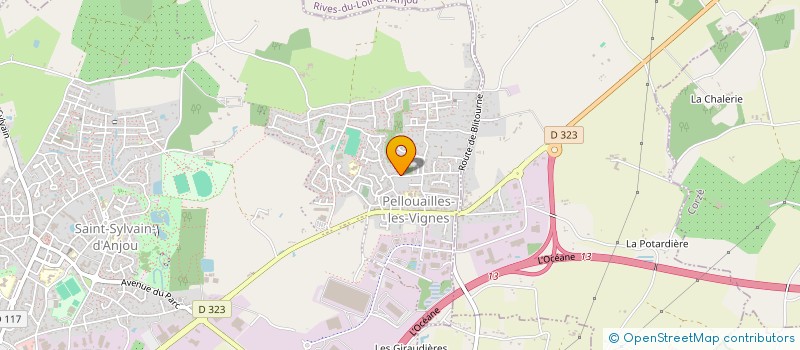 localisation de l'entreprise MONSIEUR FABIAN PAVAGEAU  VERRIERES-EN-ANJOU