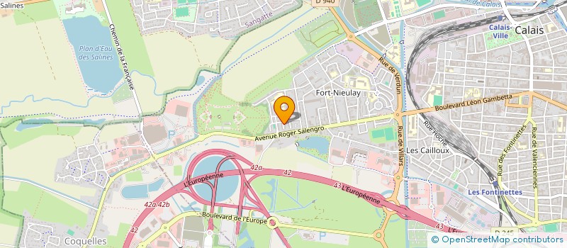 localisation de l'entreprise MONSIEUR FABIAN PRUVOT  CALAIS