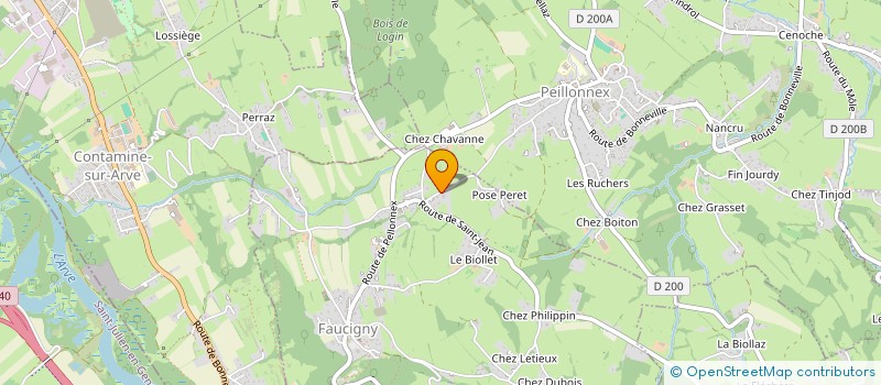 localisation de l'entreprise MONSIEUR FABIAN SADDIER à FAUCIGNY