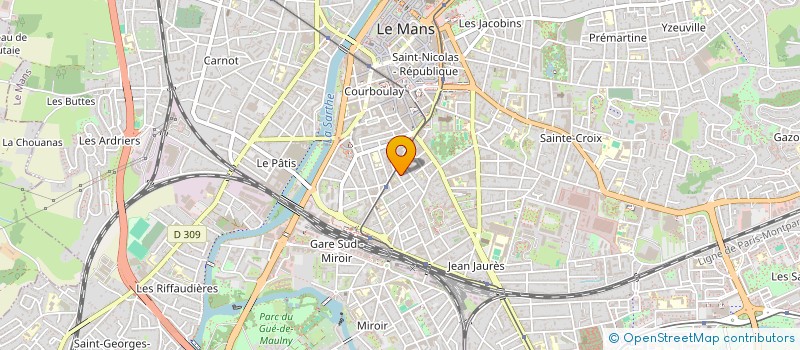 localisation de l'entreprise MONSIEUR FABIAN TOUZEAU  LE MANS