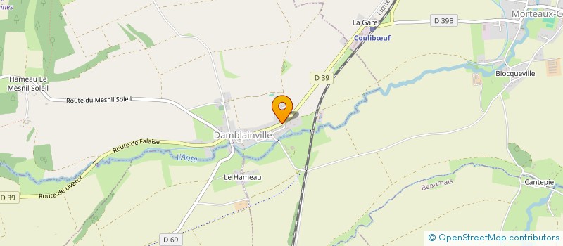 localisation de l'entreprise MONSIEUR FABIANO PATERNE  DAMBLAINVILLE