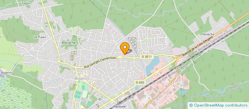 localisation de l'entreprise MONSIEUR FABIEN ABADIE  BIGANOS