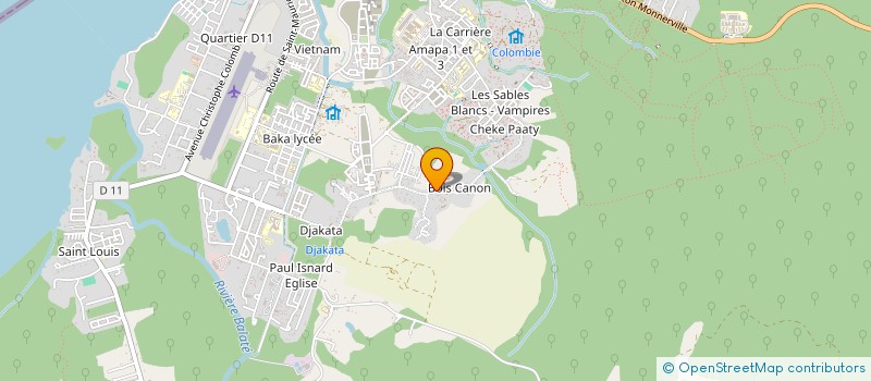 localisation de l'entreprise MONSIEUR FABIEN ACKNES  SAINT-LAURENT-DU-MARONI