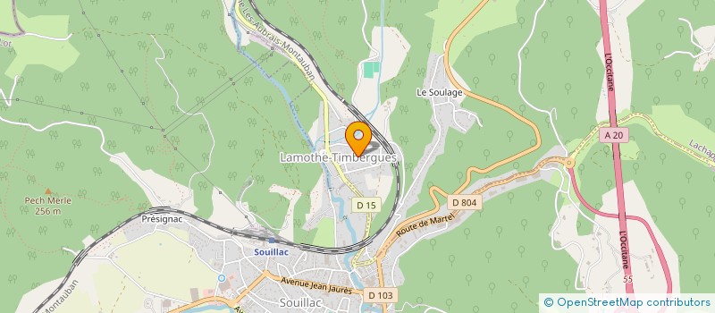 localisation de l'entreprise MONSIEUR FABIEN ACOSTA  LACHAPELLE-AUZAC