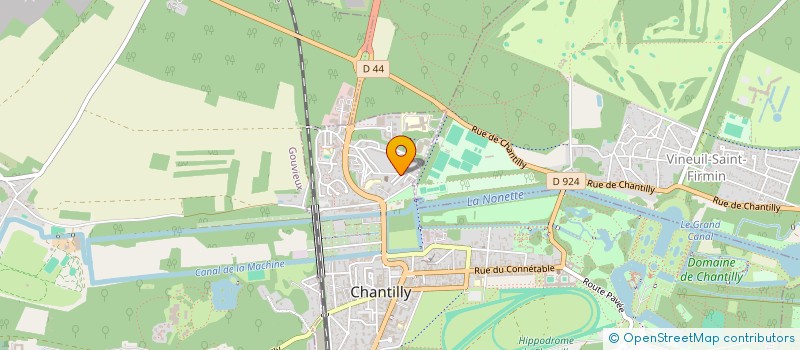 localisation de l'entreprise MONSIEUR FABIEN AGOUNINE  CHANTILLY