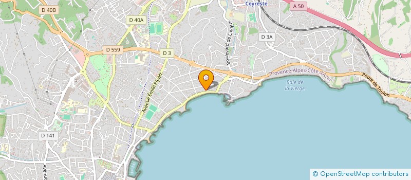 localisation de l'entreprise MONSIEUR FABIEN ALCARAZ  LA CIOTAT