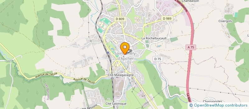 localisation de l'entreprise MONSIEUR FABIEN ALLINC  SAINT-CHELY-D'APCHER