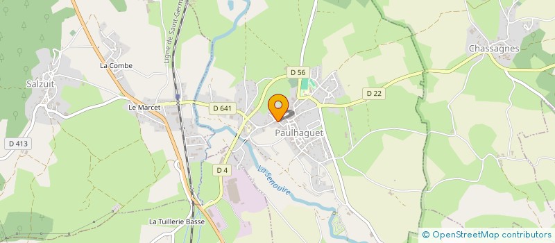 localisation de l'entreprise MONSIEUR FABIEN AMOUDRU à PAULHAGUET