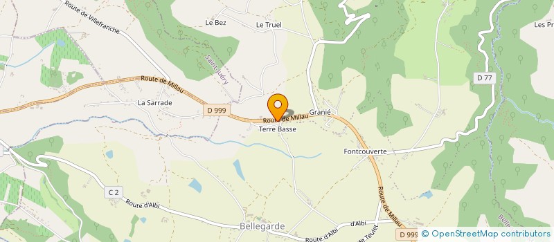 localisation de l'entreprise MONSIEUR FABIEN ANDRIEU  BELLEGARDE-MARSAL