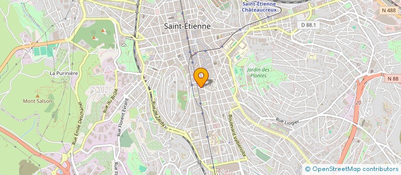 localisation de l'entreprise MONSIEUR FABIEN ANGENIEUX  SAINT-ETIENNE