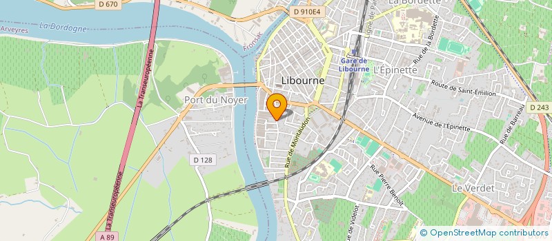 localisation de l'entreprise MONSIEUR FABIEN AUBERTIN  LIBOURNE