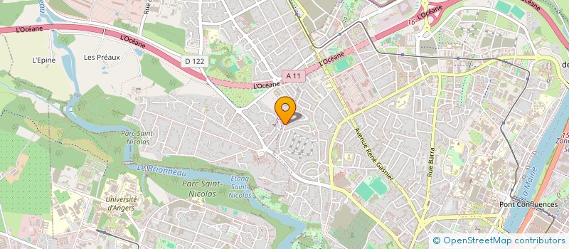 localisation de l'entreprise MONSIEUR FABIEN AUBREE  ANGERS