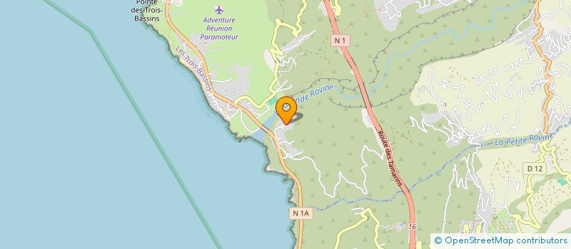 localisation de l'entreprise MONSIEUR FABIEN AURE  LES TROIS-BASSINS