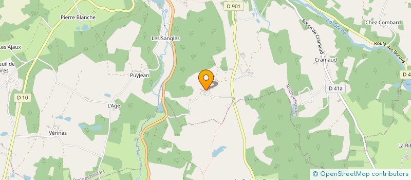 localisation de l'entreprise MONSIEUR FABIEN AUVRAY à ROCHECHOUART