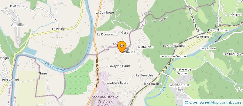 localisation de l'entreprise MONSIEUR FABIEN AYROLES à PRUDHOMAT