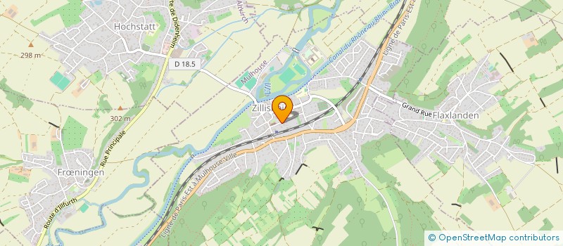 localisation de l'entreprise MONSIEUR FABIEN BACZYNSKI  ZILLISHEIM