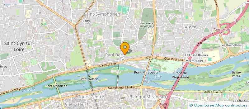 localisation de l'entreprise MONSIEUR FABIEN BAGLAND  TOURS