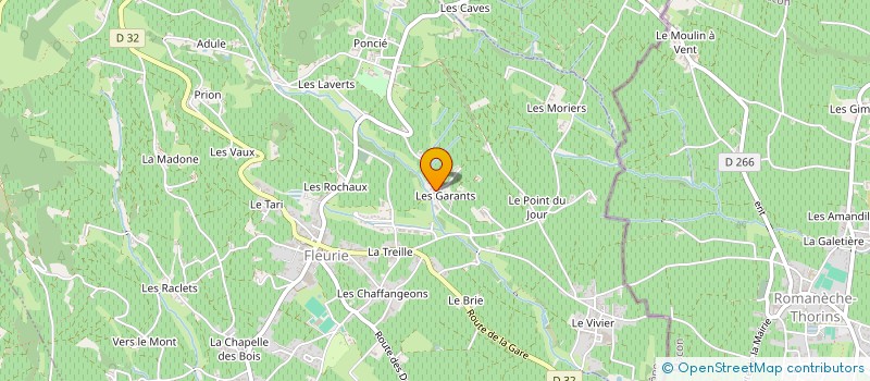 localisation de l'entreprise MONSIEUR FABIEN BAILLAIS à FLEURIE