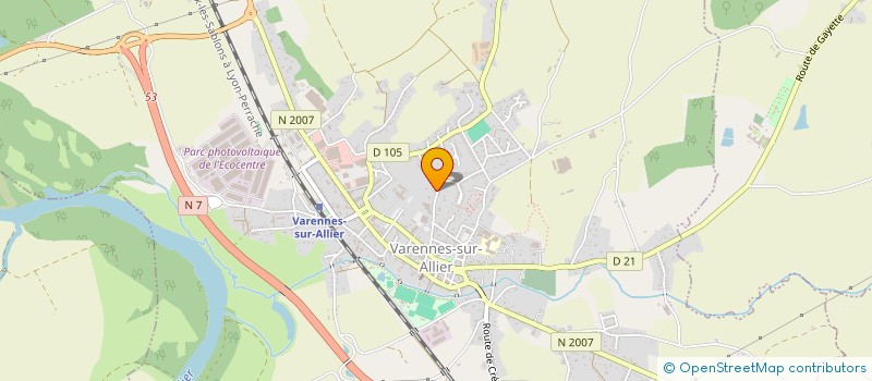 localisation de l'entreprise MONSIEUR FABIEN BAILLY à VARENNES-SUR-ALLIER