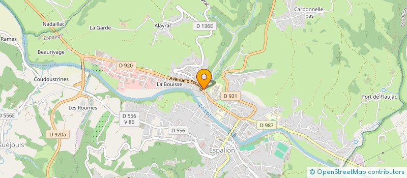 localisation de l'entreprise MONSIEUR FABIEN BALDET  ESPALION