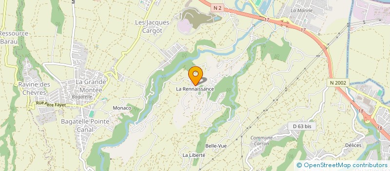 localisation de l'entreprise MONSIEUR FABIEN BANCALIN  SAINTE-SUZANNE