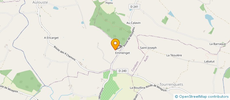 localisation de l'entreprise MONSIEUR FABIEN BARAILHE  MIREPOIX