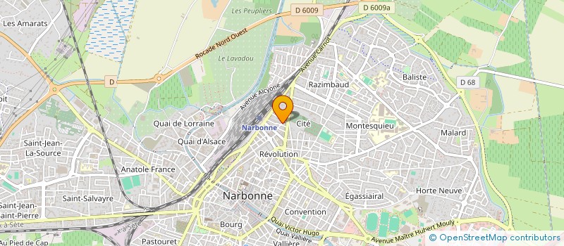 localisation de l'entreprise MONSIEUR FABIEN BARBIER à NARBONNE