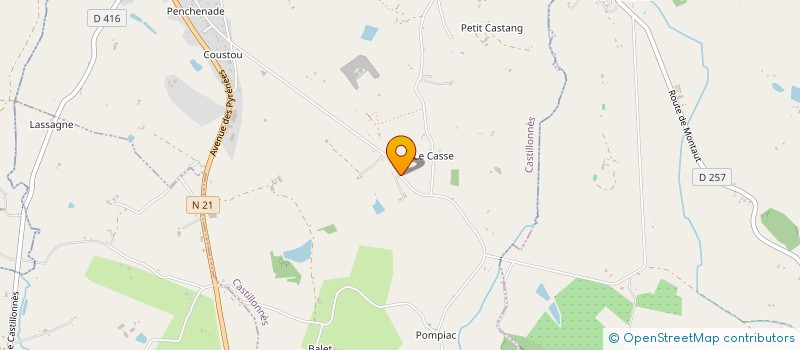 localisation de l'entreprise MONSIEUR FABIEN BARRIERE  CASTILLONNES