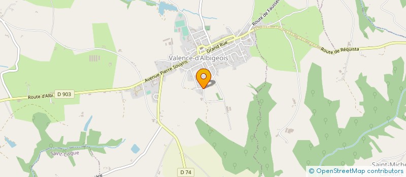 localisation de l'entreprise MONSIEUR FABIEN BARTHEZEME  VALENCE-D'ALBIGEOIS