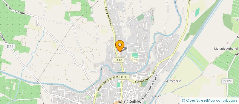 localisation de l'entreprise MONSIEUR FABIEN BASTIDE à SAINT-GILLES