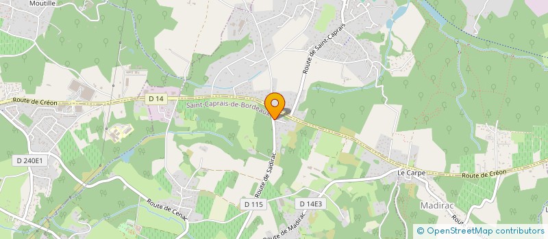 localisation de l'entreprise MONSIEUR FABIEN BAUZEDAT  SAINT-CAPRAIS-DE-BORDEAUX