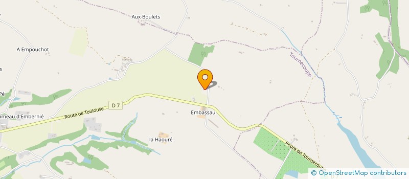 localisation de l'entreprise MONSIEUR FABIEN BAYLES  TOURNECOUPE