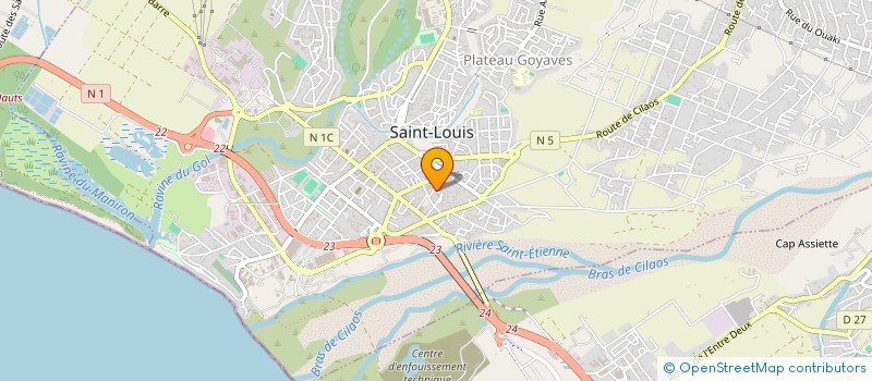 localisation de l'entreprise MONSIEUR FABIEN BEAUNIFAIS à SAINT-LOUIS