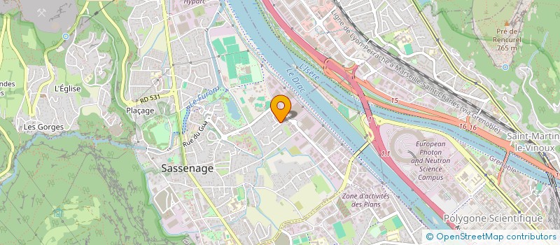 localisation de l'entreprise MONSIEUR FABIEN BELFILS  SASSENAGE