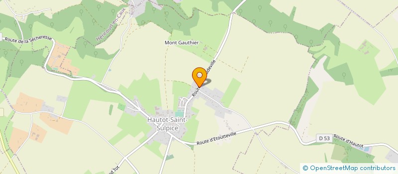 localisation de l'entreprise MONSIEUR FABIEN BELLENGER  HAUTOT-SAINT-SULPICE