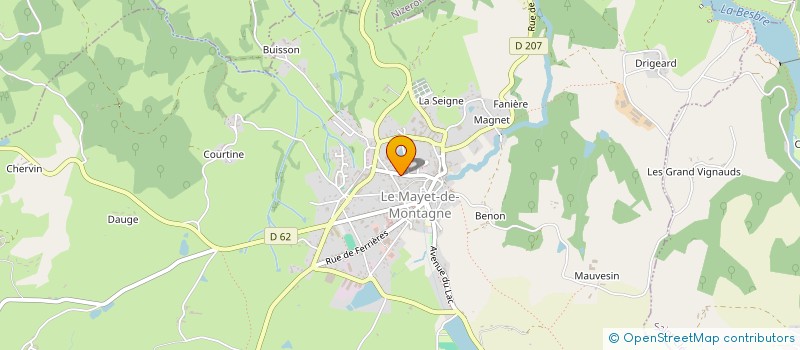 localisation de l'entreprise MONSIEUR FABIEN BENMELHAH à LE MAYET-DE-MONTAGNE