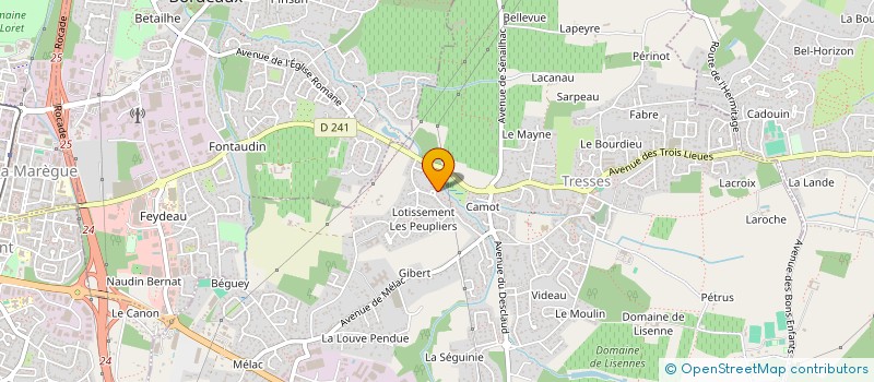 localisation de l'entreprise MONSIEUR FABIEN BENOIST  TRESSES