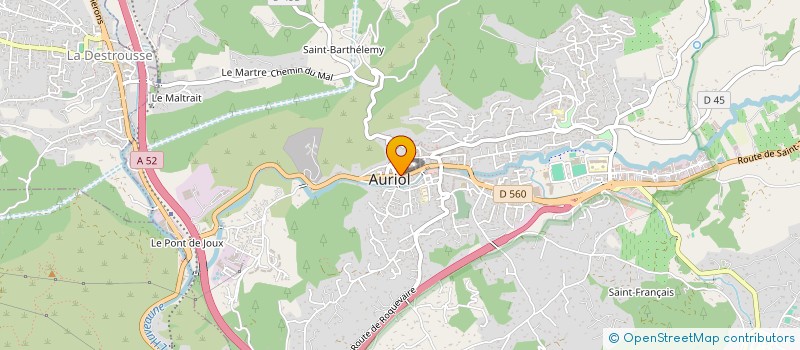 localisation de l'entreprise MONSIEUR FABIEN BERAUD à AURIOL