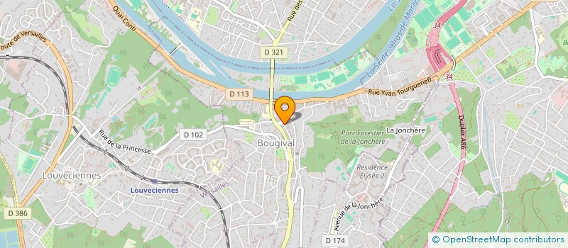 localisation de l'entreprise MONSIEUR FABIEN BERGER  BOUGIVAL