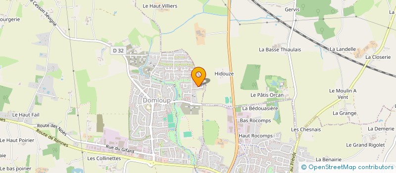 localisation de l'entreprise MONSIEUR FABIEN BERGHOUTI  DOMLOUP